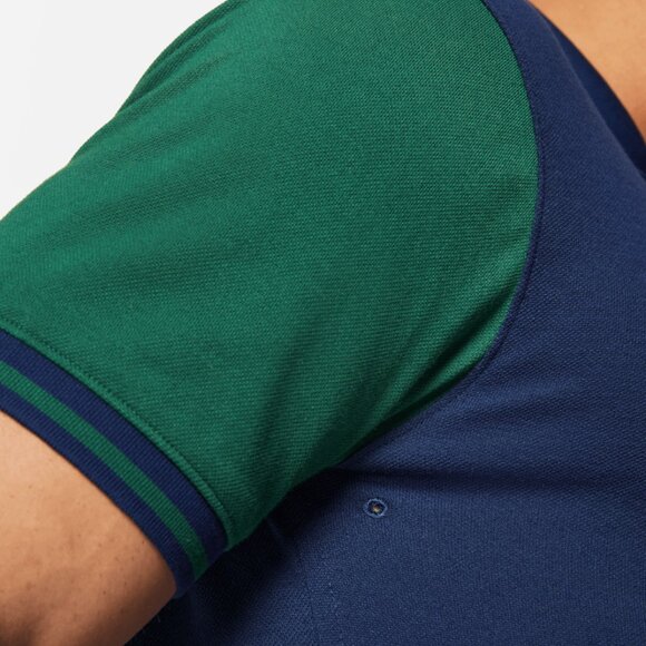 Nike Polo Dri-FIT Heritage Slim Fit Tennis Polo 2.0 Blue Green Size Medium - Picture 4 of 13